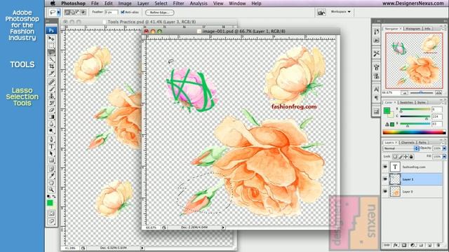 Photoshop Tutorial for Fashion Design (05/24) Tools - Move, Select, Crop смотреть онлайн