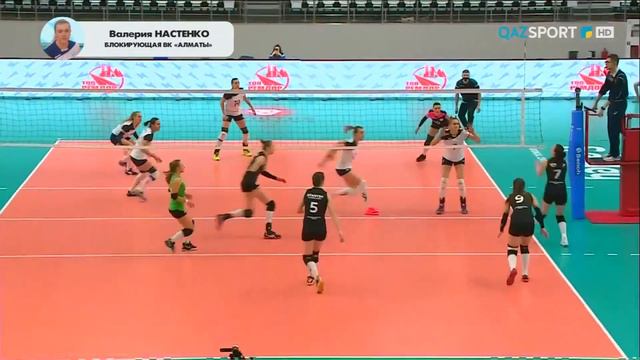 Валерия Настенко - блокирующая ВК «Алматы» смотреть онлайн