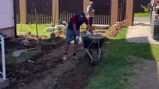 Брусчатка на даче