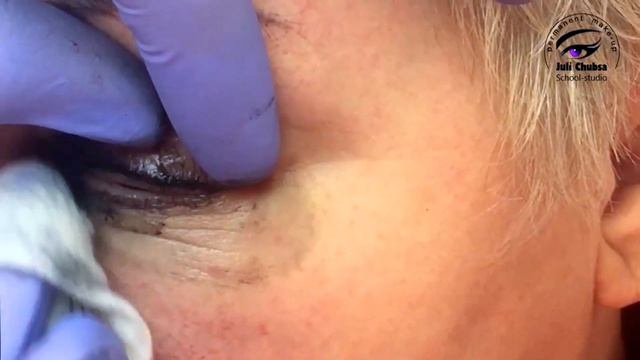 Мастер класс ПМ межресничный ряд. Перманентный макияж межресничного ряда. смотреть онлайн