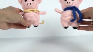 Свинка крючком. Хрюшка. Амигуруми хрюшка. Символ 2019 года. Игрушки вязаные крючком.