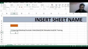 Cell Function in Excel |  Link a Cell with its Sheet Name | left function | Search Formula