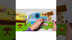 Книга из фетра для мальчиков. Домик для мальчика. Автодом из фетра. Развивающая книга из фетра.