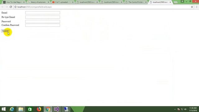 (Part-23){Client and Server Side Validation,Error Summary in asp.net