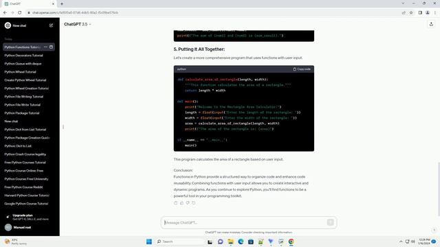 python def function with user input смотреть онлайн