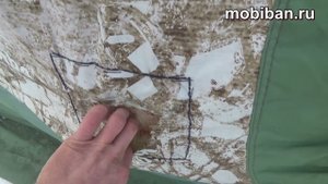 Ремонт палатки от прожёгов - заплатка