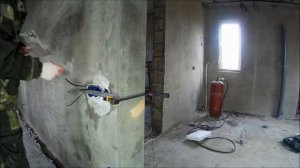 монтаж подрозетников на планке