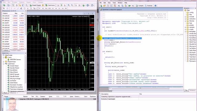 Метатрейдер и MQL4. Урок 14. Удаление и закрытие ордеров