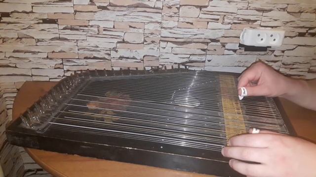 Цитра.  Журавли.  Zither.  The war song «Zhuravli»
