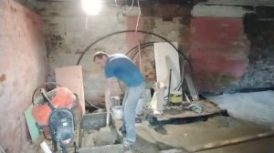 Восстановление старинного дома пол первого этажа продолжение