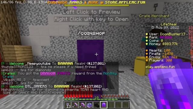 I Opened 20 MONTHLY CRATE!!! in Apple mc Server... смотреть онлайн