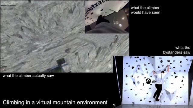 Virtual Reality Climbing: Exploring Rock Climbing in Mixed Reality Environments