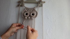 DIY macrame ?1° Búho con explicaciones paso a paso