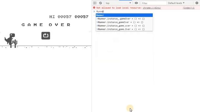 How to hack dino game of chrome by using "JAVA" смотреть онлайн