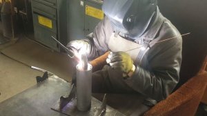 Сварка проушины гидроцилиндра.
