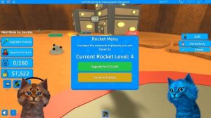 ПУТЕШЕСТВИЯ ДВУХ КОТИКОВ В РОБЛОКС СИМУЛЯТОР РАКЕТЫ / Roblox Котик Игроман / Котёнок Лайк