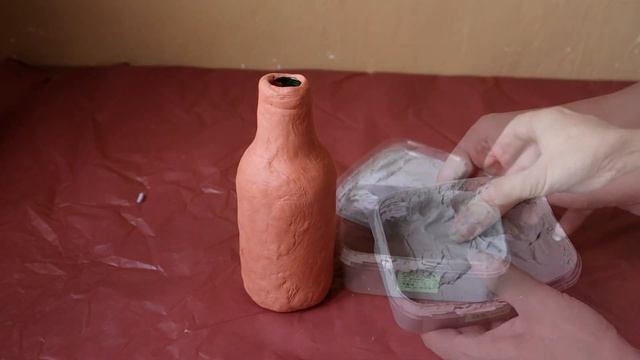 DIY Декоративные вазы из самозатвердевающей глины