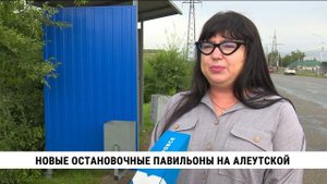 Новые павильоны установили на остановке «Алеутская» в Хабаровске