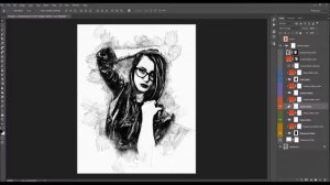 Felt Pen Sketch Photoshop Action Tutorial