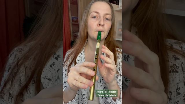 Jethro Tull - Bourée (tin whistle TUTORIAL)