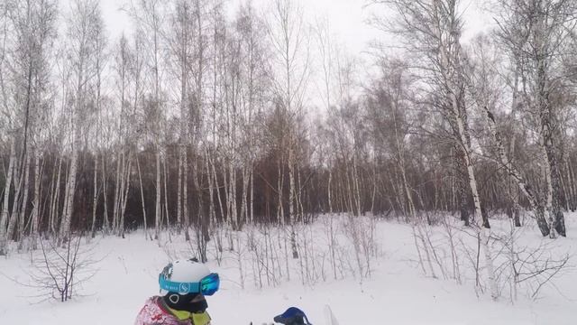 Покатушки на Irbis DINGO T150. Зимний лес и море снега. смотреть онлайн
