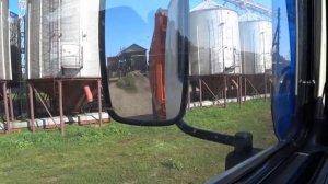 Молотим зерносмесь. Выгрузка комбайнов на ходу. Уборка 2021 года на Алтае