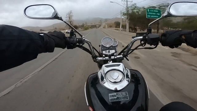 Honda Shadow 150 highway ride gopro pov motorcycle topspeed tumbleweed