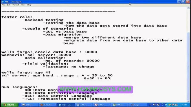 Database Testing | SQL Videos | QA Testing Online Training | Test Cases | QA Tutorials for Beginner смотреть онлайн