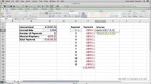 Microsoft Excel Tutorial: IPMT Function