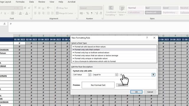 Highlight cells with a specific value in Microsoft Excel