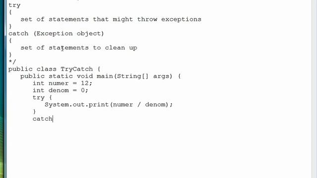 Advanced Java Programming Tutorial | Try-Catch Statement - Part 1/2 смотреть онлайн
