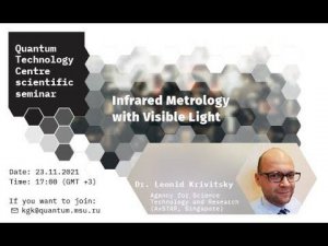 Dr. Leonid Krivitsky, Infrared Metrology with Visible Light