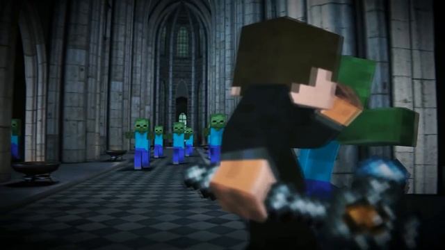 "Gods Don't Bleed" - EPIC FIGHT Minecraft Animation смотреть онлайн