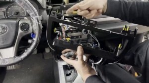 Установка магнитолы TEYES на Toyota Camry 7 XV 50 55(Middle East)2012-2014