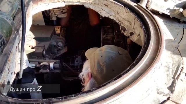 Экипаж танкового подразделения ОБТФ "Каскад" уничтожает скопление противника в н. п. Урожайное. смотреть онлайн