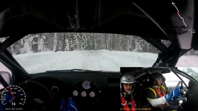 Онборд СУ 2. Непейцино-1. 5-ый этап Open Rally Cup «Золотые Ворота 2021». Владимир,21 февраля 2021. смотреть онлайн