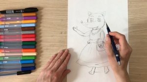 Лиса рисунок. Как нарисовать лису из сказки. Рисунок сказки. Народная сказка рисунок карандашом.