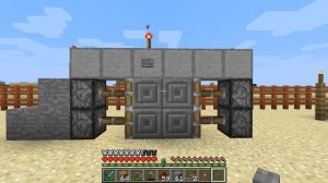 Как сделать простые раздвижные ворота в майнкрафт из поршней