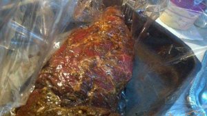 Буженина из свинины, запеченной в рукаве