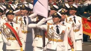 Женщины военнослужащие на Параде Победы 2016