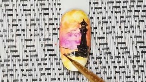 Акварельный дизайн ногтей. Учусь рисовать.