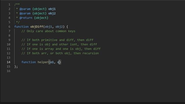 Difference Between Two Objects - Leetcode 2700 - JavaScript 30-Day Challenge