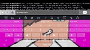 "Как пользоваться командой /scoreboard в майнкрафт пе"