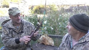 Просушка и насадка заготовки ручки из капа на нож