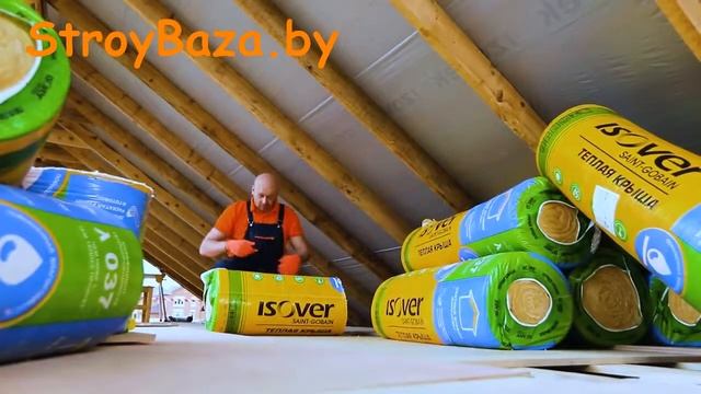 Утепление крыши Изовер Warm Roof, Теплая крыша смотреть онлайн