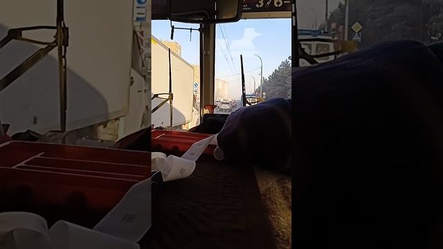 едем по маршруту 45т ( бывший 8т), на автобусе паз 32054 гбо 2013 г, в смотреть онлайн