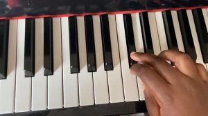 Piano Chromatic Scale beginning on D right hand