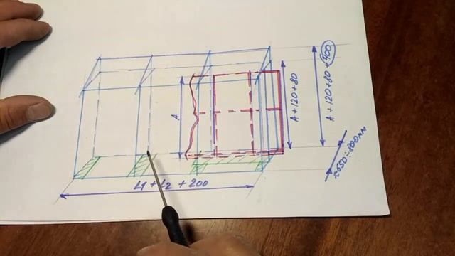 Откатные ворота с домиком (навес от снега)
