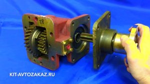 Переходник со шлицов под насос - на кардан для коробки отбора мощности