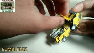 HOW TO MAKE PAPER TRANSFORMERS RISE OF THE BEASTS BUMBLEBEE THE AK ARTS 12